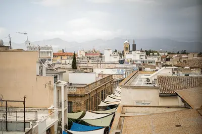 a view of a city from the roofs of buildings at Sky-view Hideaway in Nicosia