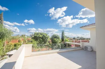 a view from the balcony of a house at Demetra Villa in Ayia Napa