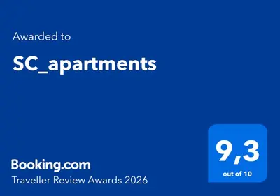 a blue screen with the text upgraded to s c applications at SC_apartments in Kato Pyrgos