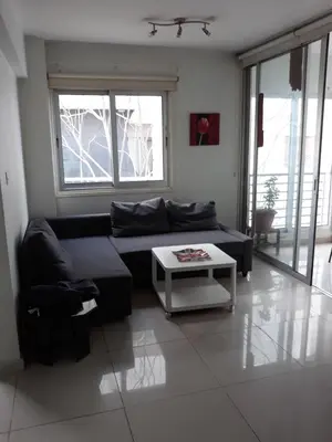 a living room with a couch and a table at A MODERN APARTMENT FOR YOU in Nicosia