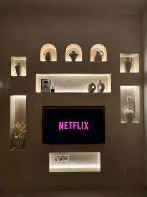 a netflix sign on a wall in a room at Relaxing Gateway in Limassol in Episkopi Lemesou