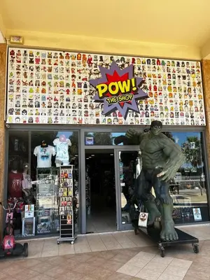 a store front with a statue in front of it at Viking Family Superior Lux in Ayia Napa