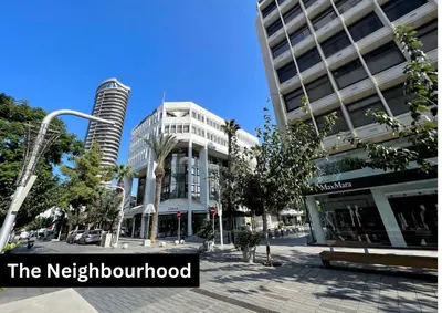 a view of a city with buildings and a street at Urban Condo 10 - 2 Bdr in Nicosia