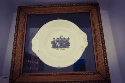 a picture of a plate in a picture frame at Riverland Turtle Beach Villa-1min walk to beach in Protaras