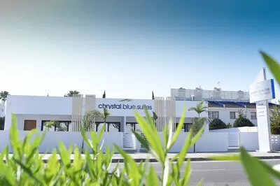 a view of the completed alfred blasi building at Crystal-Blue-Villa Protaras in Protaras
