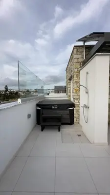 a pool on the roof of a house at City Napa Seaview Villas - Villa 4 in Ayia Napa