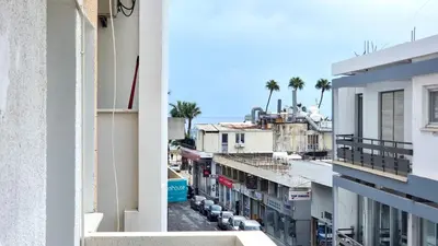 a view from the balcony of a building at City Center: Your Urban Retreat- 100m to the beach in Larnaka