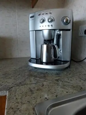 a coffee maker sitting on top of a counter at Aphrodite Heights in Larnaka