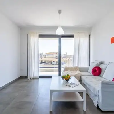 Maryam's 2-BR Apt Facing Larnaca Harbor With Pool