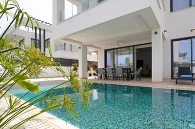 an image of a villa with a swimming pool at Levanda Platinum - Sunrise Sea View in Protaras