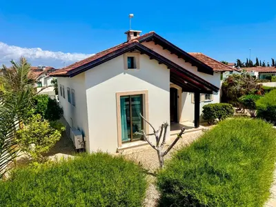 a small white house with a red roof at Potamos Villa - Villa Kymma 4 in Ayia Napa