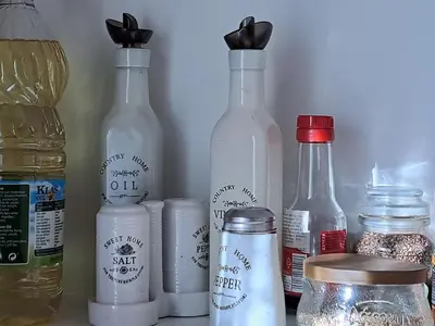 a group of bottles sitting in a refrigerator at Kyperounta Troodos mountain house in Limassol