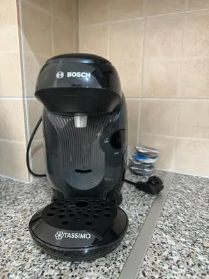 a black mixer sitting on top of a counter at Apartment Veronika in Paralimni