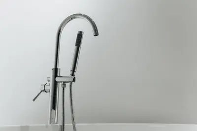 a kitchen sink with a faucet at Kition Urban Suite 1 in Larnaka