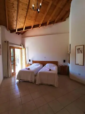 a bedroom with two beds in a room at Wedding Unique Villa in Larnaka