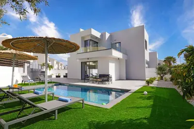 an image of a villa with a swimming pool at Villa Vitalia - 3 En-suite Beds with Private Pool in Paralimni