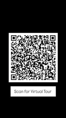a white frame with a qr code with a scan for virtual tour at V-Premium Brand New Central flat in Limassol