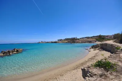 a beach on the island of antiparos at Apartment Josephine - Beachfront in Protaras