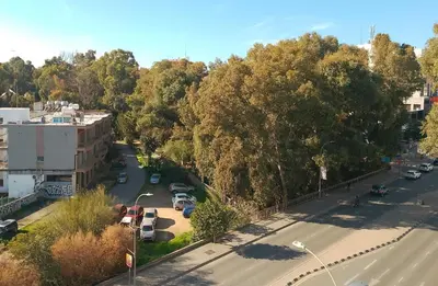 an aerial view of a street in a city at alfarome60 in Nicosia