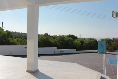 a view from the roof of a building at Marymina Villa in Protaras