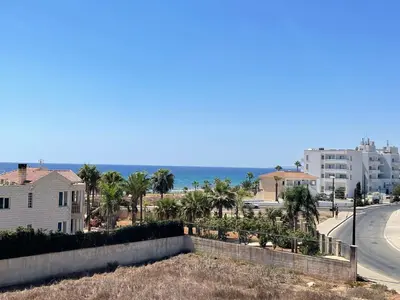 a view of the ocean from the balcony of a house at City Napa Seaview Villas - Villa 2 in Ayia Napa