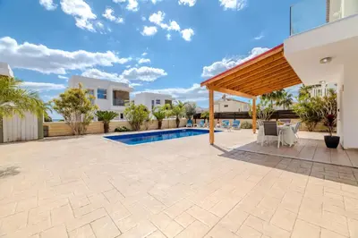 an image of a villa with a swimming pool at Marika Heights in Ayia Napa