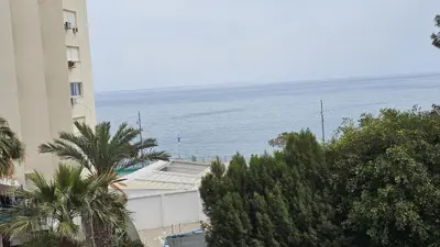 a view of the ocean from a building at STAY Sea Gate Apartment in Larnaka