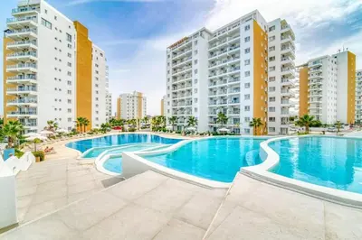 an image of a swimming pool in a apartment at Caesar Resort Apartments Marcellus 51 in Iskele