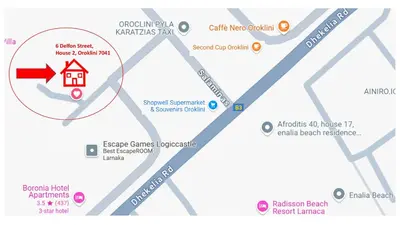 a map of the cottages at melbourne beach at 3 Bedroom Oceanfront Oasis for Memorable Vacations in Voroklini