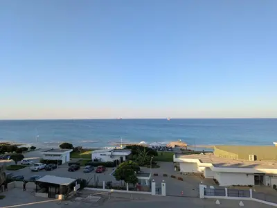 a view of a town with the ocean in the background at Heritage Villas Northern Cyprus in Mağusa