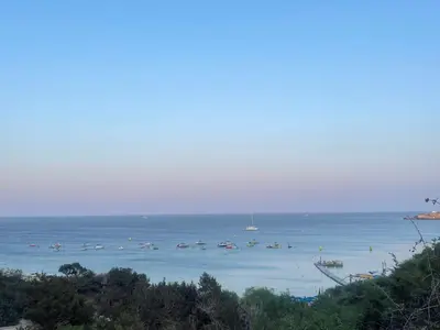 a large body of water with boats in it at Awaken Your Divine Self Sacred Self Discovery Retreat in Ayia Napa Cyprus in Ayia Napa