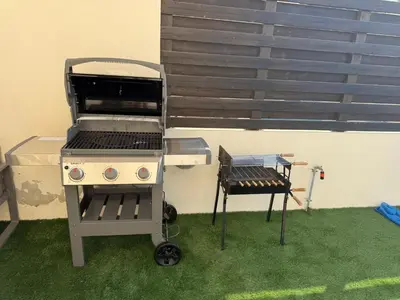 a bbq grill and a grill at Dene Hollow kapparis in Paralimni