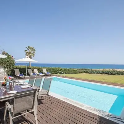 Beachfront villa close to Protaras