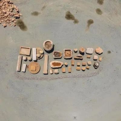 a sign that says rock written in the sand at Exclusive 7-Bdr Villa with Panoramic Views & Saltwater swimming pool! in Ayia Napa