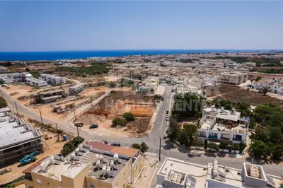 an aerial view of a city at Apartment Karlota in Paralimni