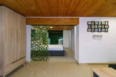 a bedroom with a bed in a room at City Centre Studio Eleftheria Sq in Nicosia