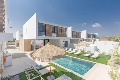 an image of a villa with a swimming pool at Ayia Napa Orea Villa OR9 in Ayia Napa