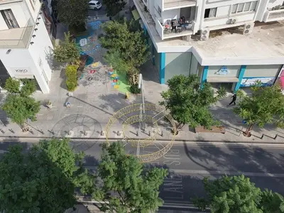 an overhead view of a playground in a city at The C Suite - Business & Leisure in Nicosia in Nicosia