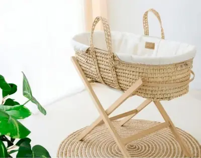 a rattan basket chair with a white seat at Amazing Sea View -3 Bed Ground Floor Garden Apartment in Kérynia