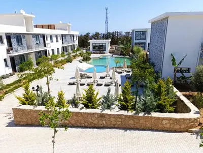 an image of the pool at a resort at LJ Park Penthouse North Cyprus