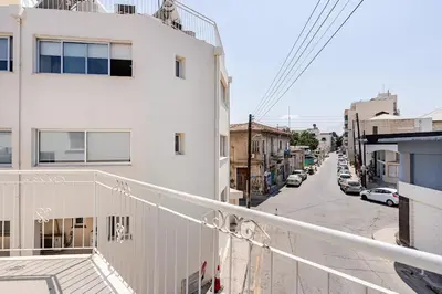 a view from the balcony of a building at The Central Flat Limassol in Limassol