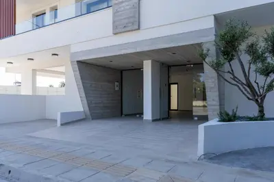 an external view of a building at Jas Living - Chic Apts & Balconies in Larnaca in Larnaka