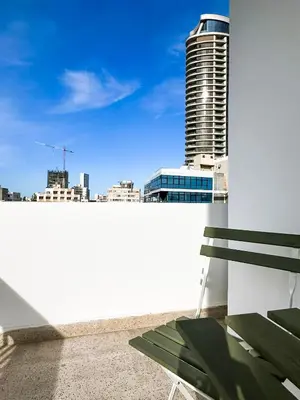 a view of a city skyline from the roof of a building at Nicosia city center 1BDR apartment in Nicosia