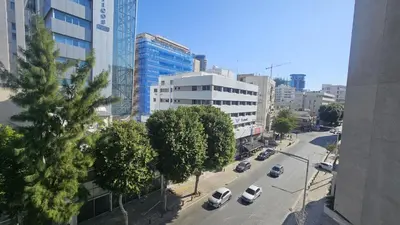 a view of a city street with cars parked at STAY Armonia Central Suite in Nicosia