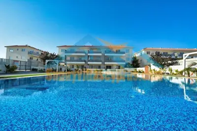 a large swimming pool in front of a building at SunnyVillas Suite Mythical GYM Swimming Pool S19 in Paralimni