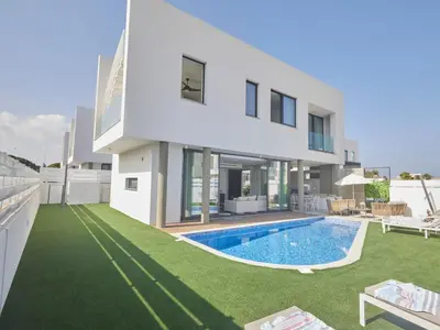 an image of a house with a swimming pool at Holiday Home Protaras Almaria Villa ALM08 by Interhome in Protaras