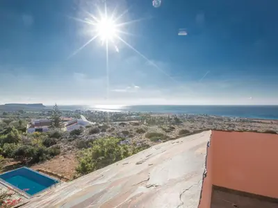 a view of the ocean from the roof of a house at Holiday Home Private Villa mit Panoramablick auf das Meer by Interhome in Protaras