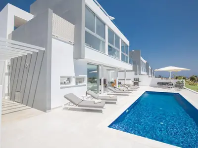 an image of a villa with a swimming pool at Holiday Home Haus in Pernera mit Bi-Fold Patio by Interhome in Protaras