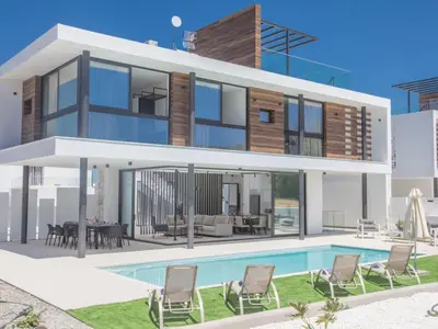 an image of a house with a swimming pool at Holiday Home in Protaras mit großem Garten by Interhome in Protaras