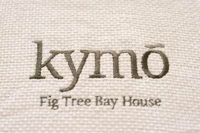 a close up of the tag on a tree hay house at Kymo Fig Tree Bay House in Protaras